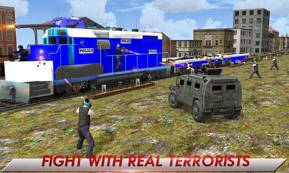 Police Train: Crush the Terrorist Convoy screenshot 1