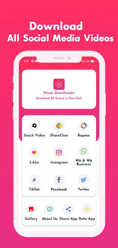 Nixsa Downloader - Free & Fast Video Downloader screenshot 1
