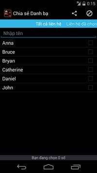 Chia sẻ Danh bạ-Contact Sharer screenshot 1