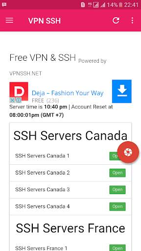 VPN SSH screenshot 1
