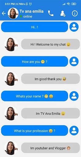 Tv Ana Emilia fake video call screenshot 3
