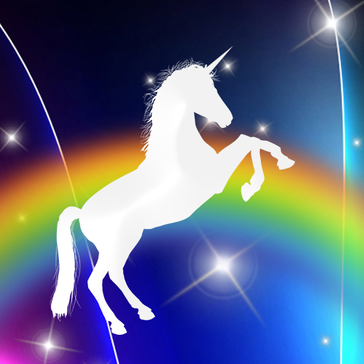 Vector Unicorn Run 3D icon