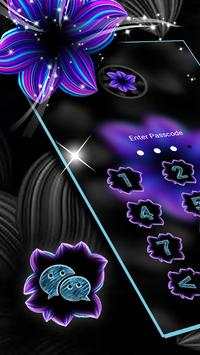 Neon Flower Pink Purple Launcher Theme screenshot 4