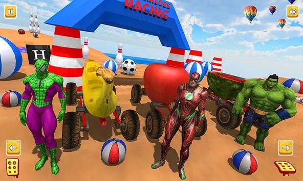Superhero Apple Car Racing Games Android (Beta) screenshot 2