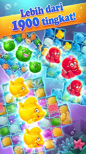Mermaid - puzzle match-3 harta screenshot 9