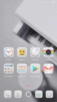 White Style GO Launcher Theme screenshot 2