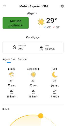 Meteo Algerie ONM 1 تصوير الشاشة
