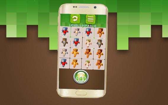 "Skins Craft" - Memory game screenshot 1