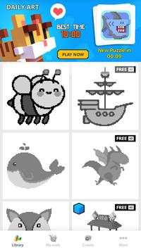Shark Coloring By Number-Pixel Art screenshot 1