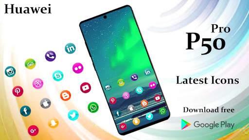 Huawei P50 Launcher 2020: Themes & Wallpaper screenshot 2