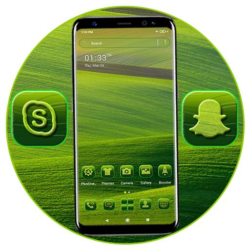 Green Field Launcher Theme 2.8