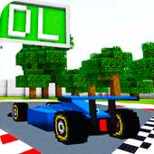 Block Gears Minecraft Racing Map logo