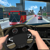 Racing in Bus icon
