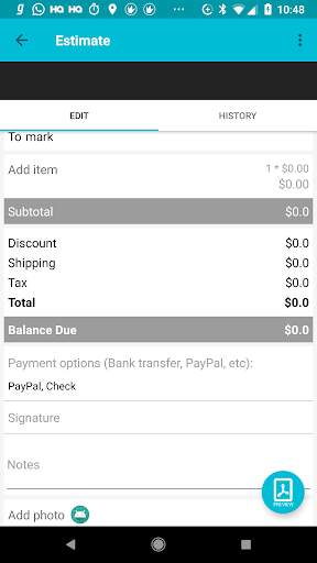 Invoice  Maker - Invoice and Estimate screenshot 4