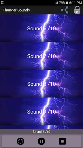 Thunder Sounds 2 تصوير الشاشة