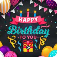 Birthday Video Maker with Song and Name logo