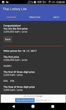 Thai Lottery Lite screenshot 2