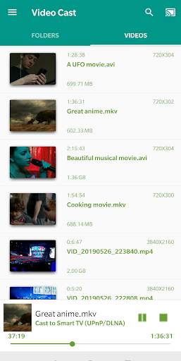 Video Cast to TV/Chromecast/DLNA/Roku/PS4/Xbox/  screenshot 1