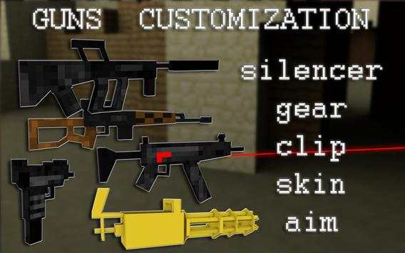 Legend Strike Armageddon Pixel Car 3D Gun Zombie screenshot 5