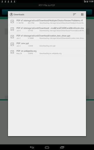 RTF File to PDF 20 تصوير الشاشة