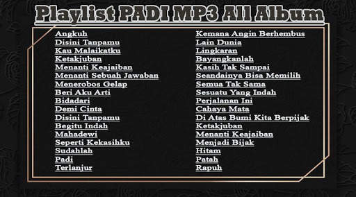 PADI MP3 All Album screenshot 1