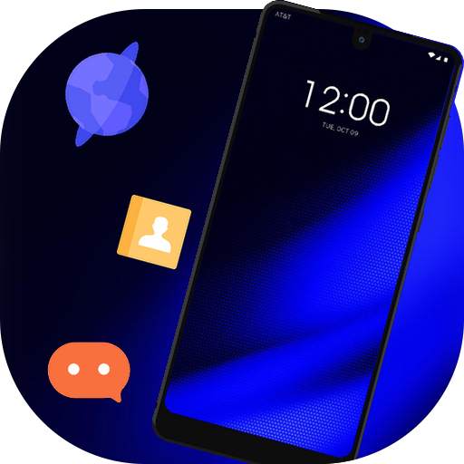 Abstract theme blue black for note 4 2.0.1