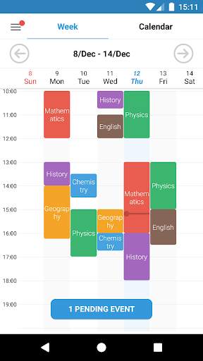 Student Calendar - Timetable screenshot 1