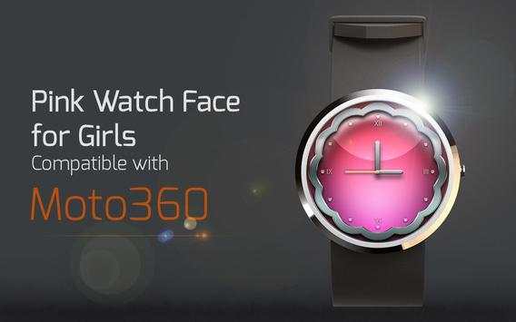 Pink Watch Face for Girls screenshot 1