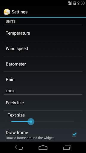 Weather Personal Widget screenshot 2