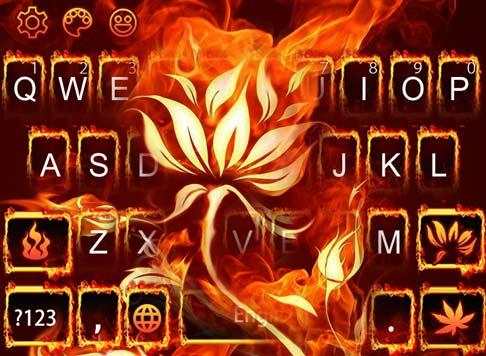 Flaming Flower Keyboard screenshot 5