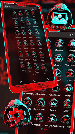 Dark Hacker Launcher Theme screenshot 4