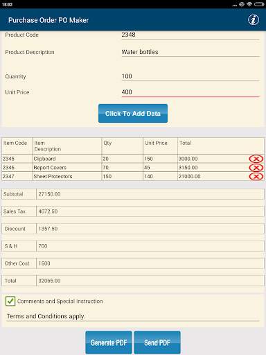 Invoice & Purchase Order Maker screenshot 13