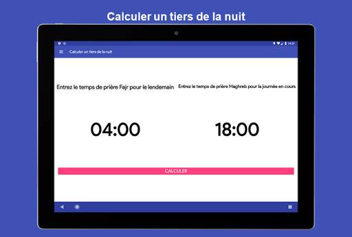 Calculer un tiers de la nuit screenshot 3