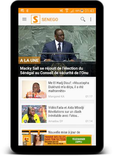Senego: Notizie in Senegal screenshot 3