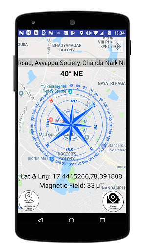 Compass On Map screenshot 2