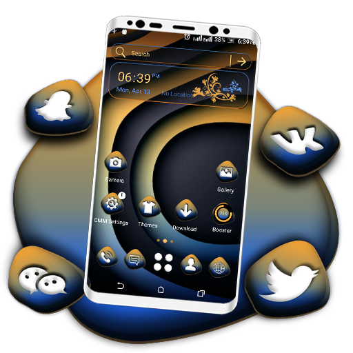 Abstract Curve Art Launcher Theme icon