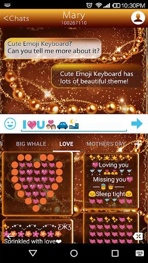 Vintage Gold Emoji Keyboard screenshot 4