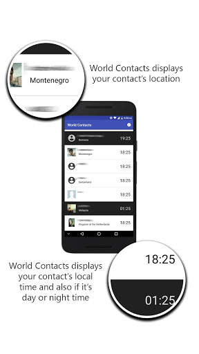 World Contacts screenshot 2