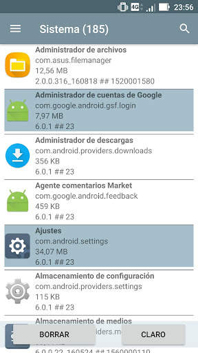 Administrador de aplicaciones del sistema screenshot 7