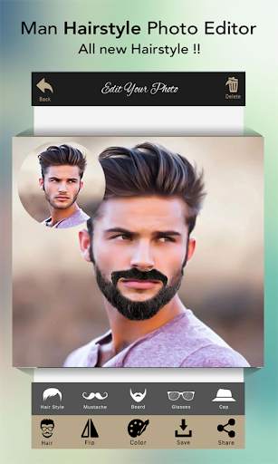 Man Hair Styler PRO & Mustache 5 تصوير الشاشة