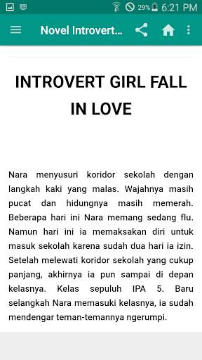 Novel Introvert Girl Fall in Love screenshot 3