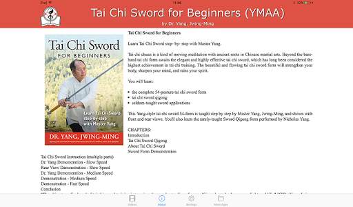 Tai Chi Sword for Beginners (YMAA) screenshot 2