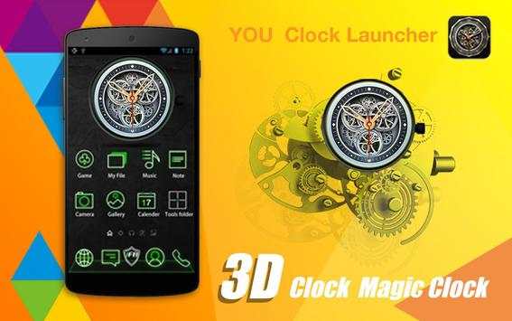 YOU Clock Launcher-Smart,Small screenshot 2