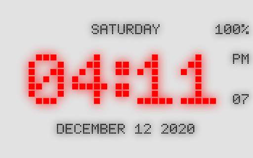 Digital Clock Live Wallpaper-7 PRO screenshot 10