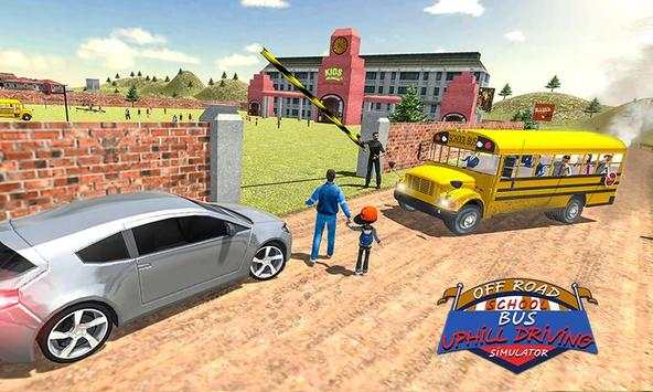 Off Road School Bus : Uphill Driving Simulator screenshot 4