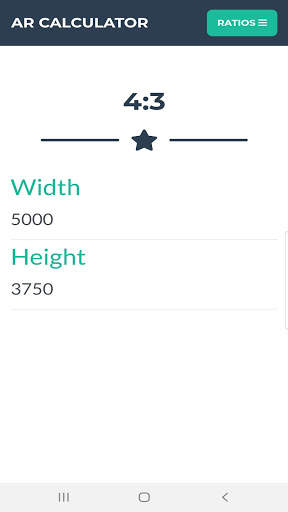 AR Calculator - Width or Height by Aspect Ratios screenshot 2
