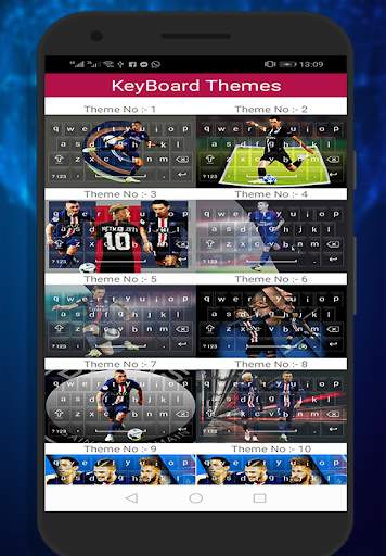 keyboard theme photos: for PSG 2020 screenshot 2