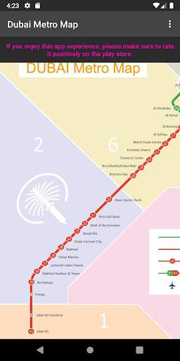 Dubai Metro Map screenshot 1