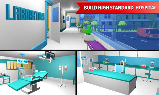 Hospital Craft: Building Doctor Simulator Games 3D screenshot 3