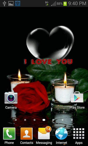 Candle In Glass LWP screenshot 3